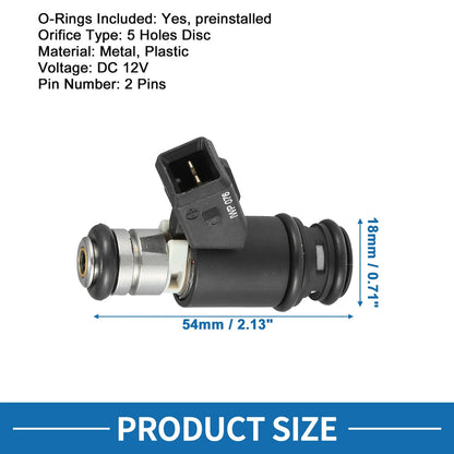 Fuel Injector  No.021906031B for VW Golf, Passat (1991-1997) Black