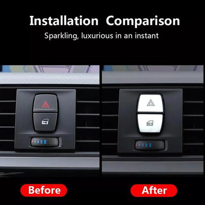 Car Warning Light Button Cover Trims for BMW 7 Series (2007-2014)
