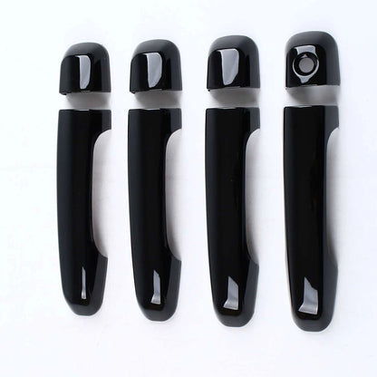 Glossy Black Door Handle Cover Trim for Toyota Land Cruiser Prado (2010-2019)