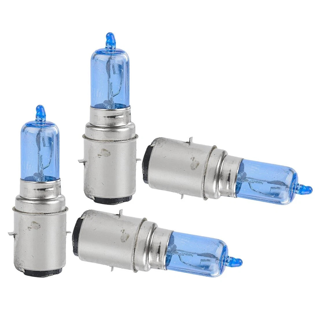 4 x Super White 12V 35/35W BA20D Halogen Bulbs for Car Motorcycle