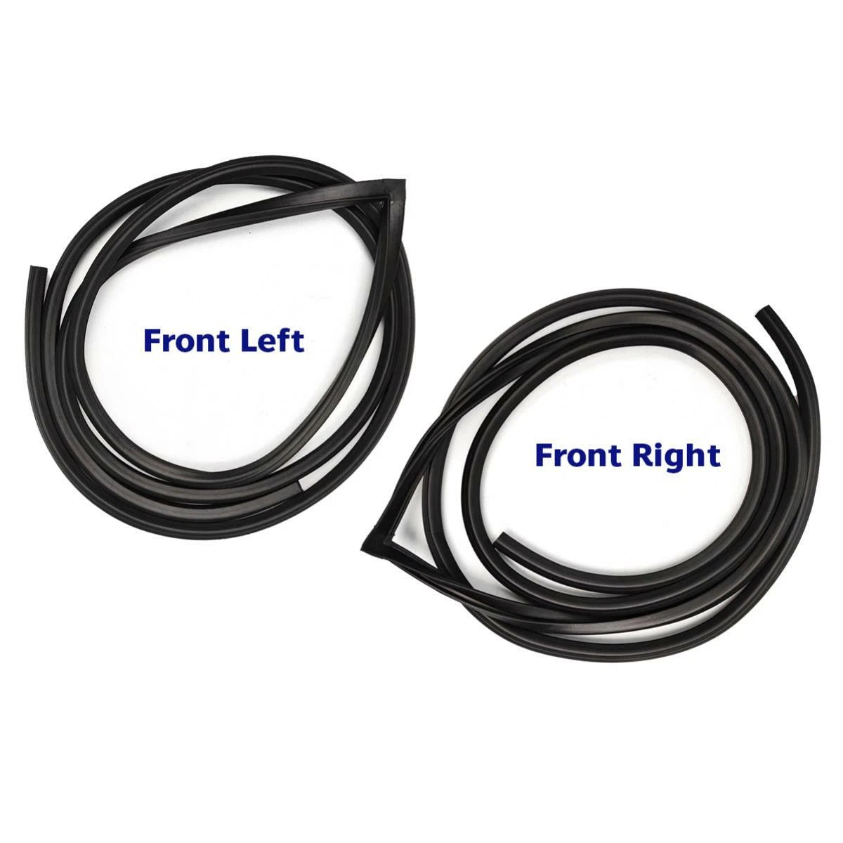 2x Front Door Rubber Seal Weatherstrip FL FR Fit Datsun 1200 Sunny B110 4D Sedan