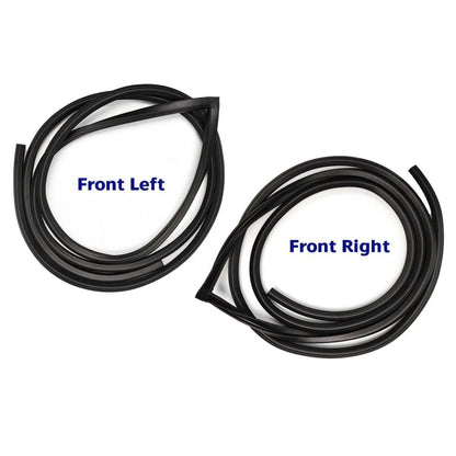2x Front Door Rubber Seal Weatherstrip FL FR Fit Datsun 1200 Sunny B110 4D Sedan