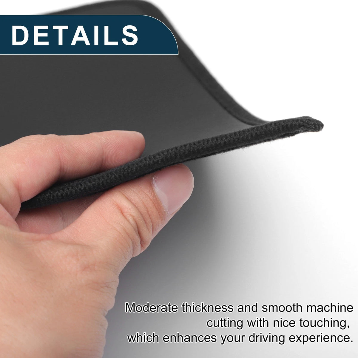 Car Door Anti Kick Pad Sticker Protector for Toyota RAV4 (2004-2012) Black 1 Set