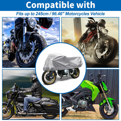 Cover / 96.46x41.34x25.59 / Motorcycle Waterproof Half Cover 420D-PU