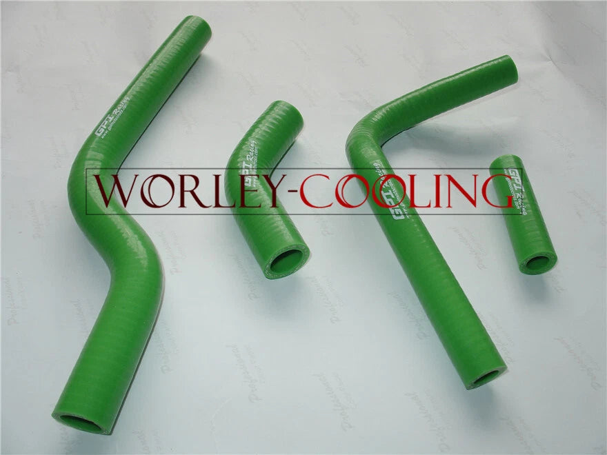 Silicone Radiator Hose for Kawasaki KX250F/KXF250 (2004-2005) Green