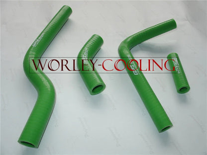 Silicone Radiator Hose for Kawasaki KX250F/KXF250 (2004-2005) Green