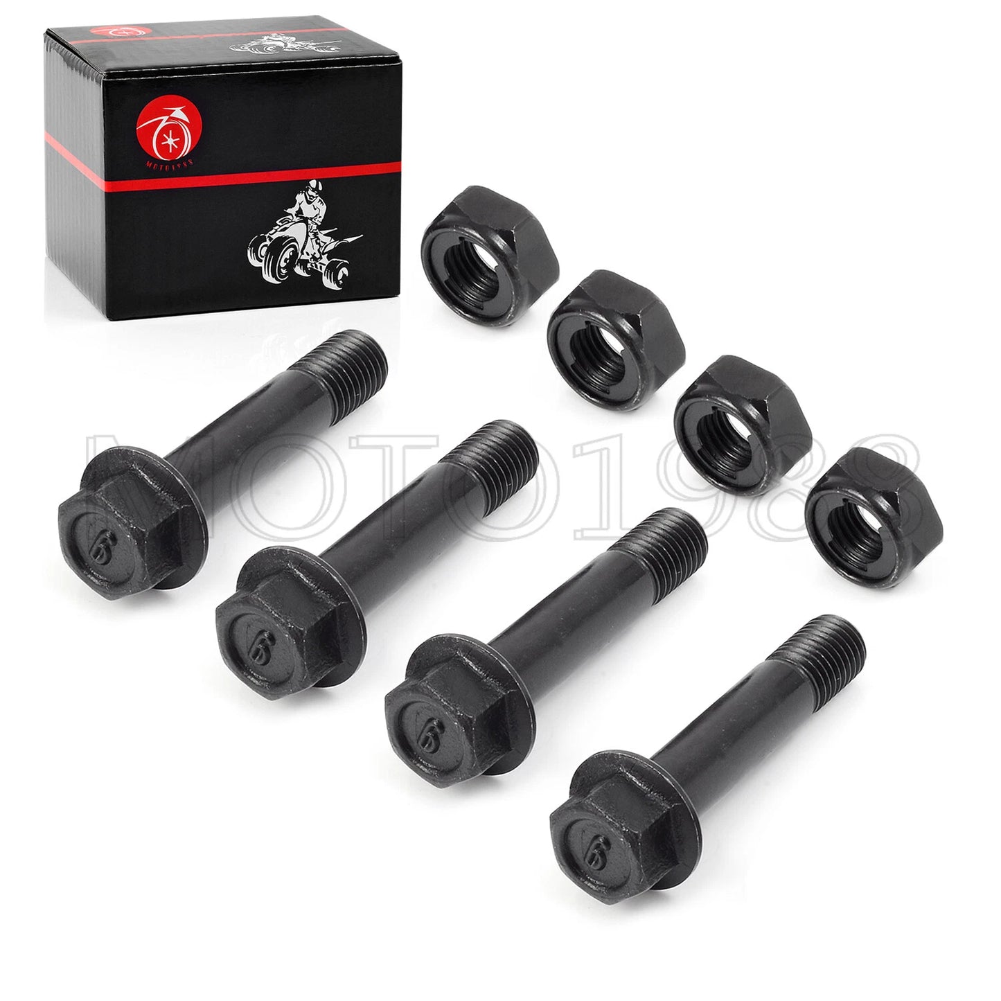 4X Front Shock Absorber Bolt & Lock Nut for Yamaha YFZ450/Raptor 660/700