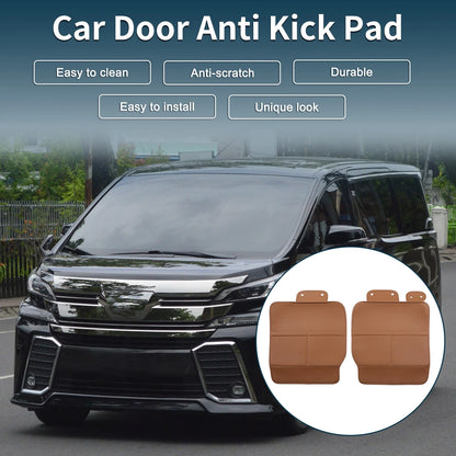 Car Door Anti Kick Pad Sticker 2 x Brown 40S for Toyota Vellfire Alphard