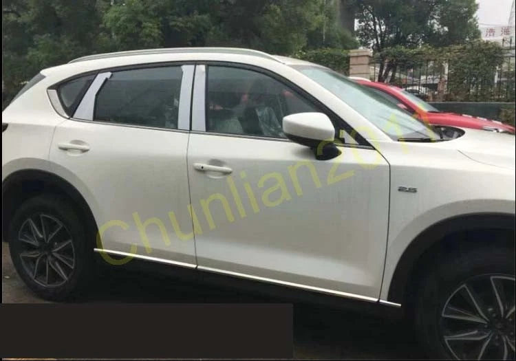 Steel Side Door Molding Cover Trim for Mazda CX-5 (2017-2021) 8pcs