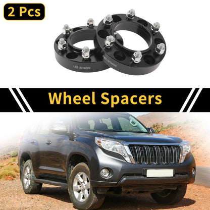 2 x 6x139.7mm Wheel Spacers M12x1.5 for Toyota Fortuner (2005–2023)