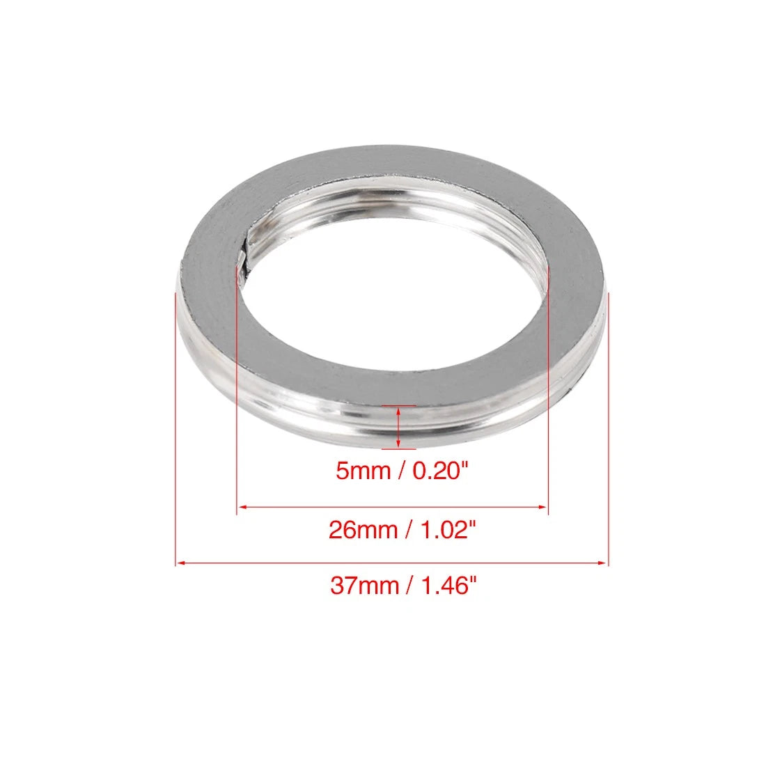 2 x 26mm ID 37mm OD Motorcycle Exhaust Muffler Pipe Gasket for Honda CH125