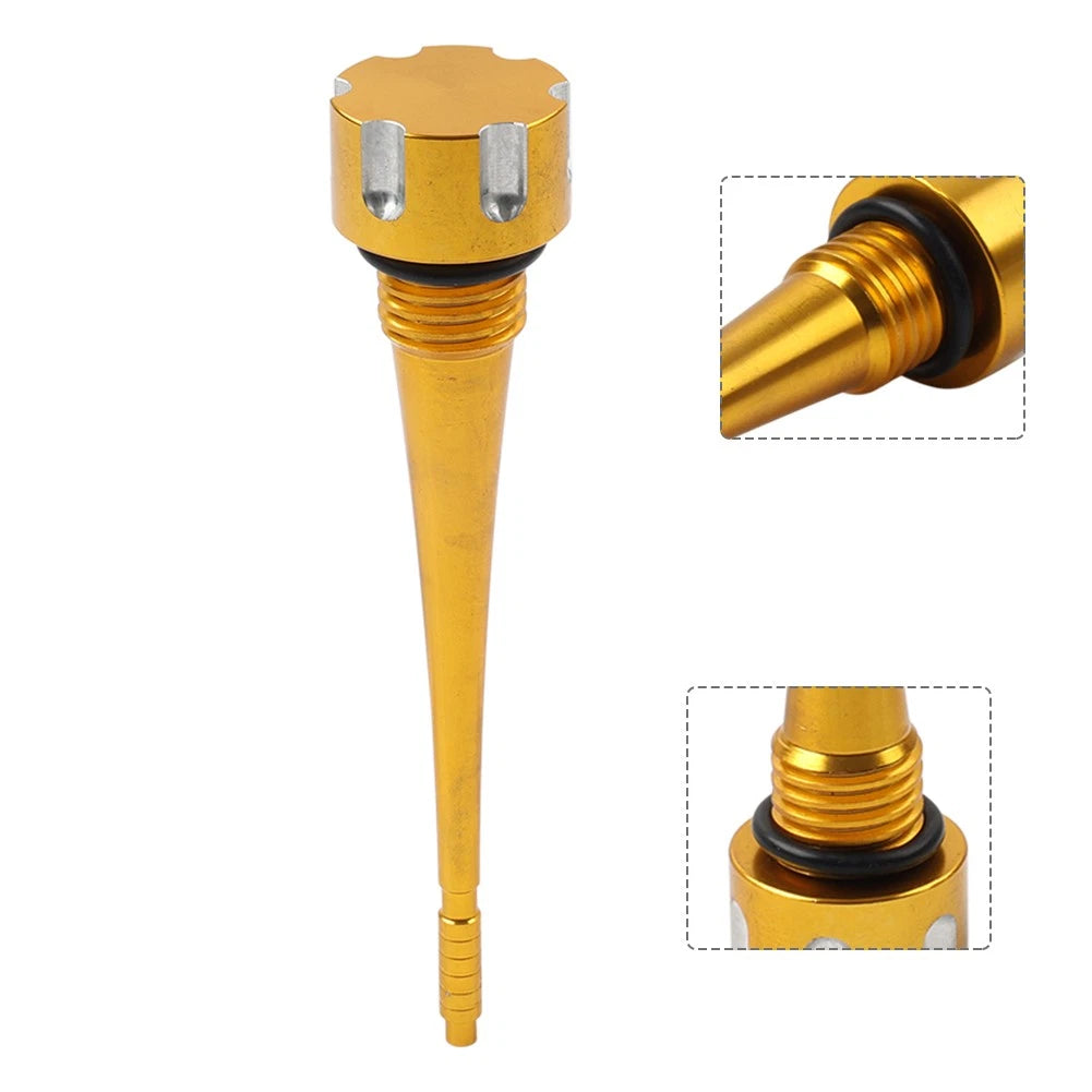 Gold CNC Oil Dipstick for Lifan YX 125cc 140cc Engine Pit Dirt Bike
