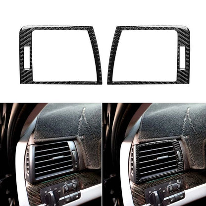 Carbon Fiber Interior Air Outlet Vent Cover Trim fits BMW 3 Series E46 1998-2005