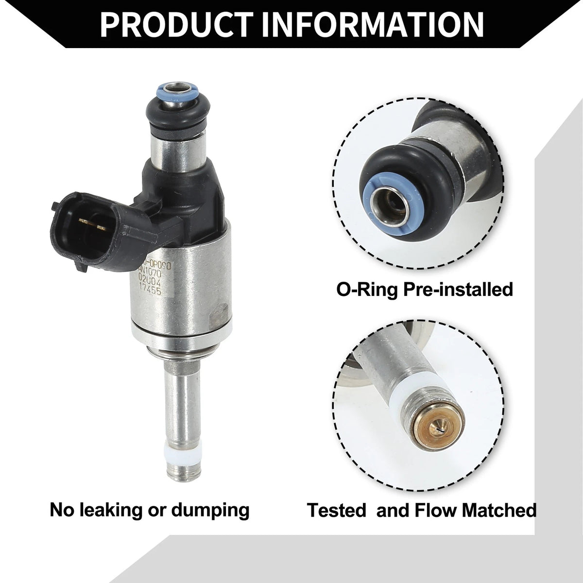 Fuel Injector for Toyota Avalon 2019-2021 3.5L Black 1 x Pc