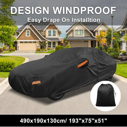 Waterproof Aluminum Film Cotton Car Cover for BMW 3 Series