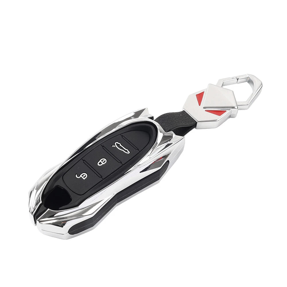 3 x Button Remote Key Fob Case Shell for Porsche Carrera 911 (2012-2019)
