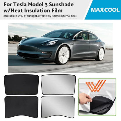 Sunshade Roof Window Skylights for Tesla Model 3 (2017-2023)