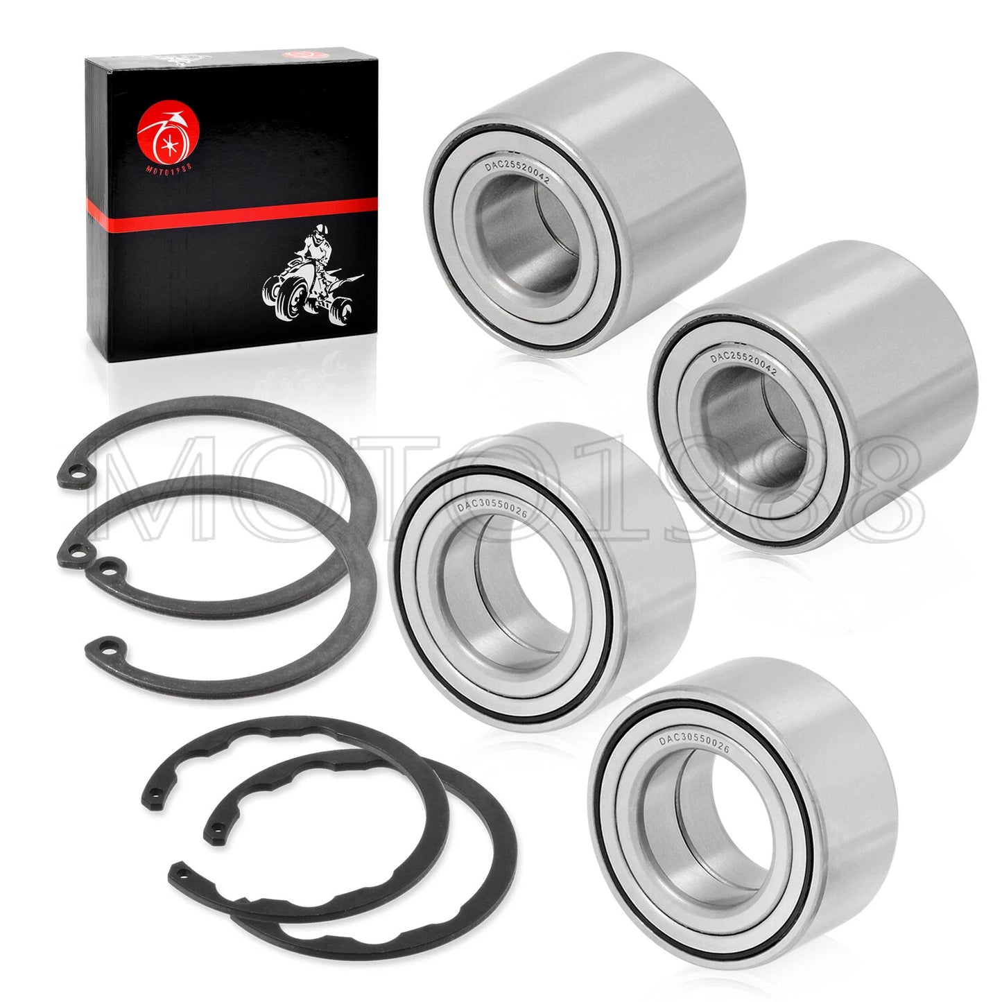 2 x Wheel Bearing Circlip for Kawasaki Brute Force 750 KVF750 4x4i (2007–2011)