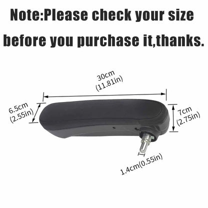 Front Seat Armrest Set  Black for Fiat 500 (2016-2019)