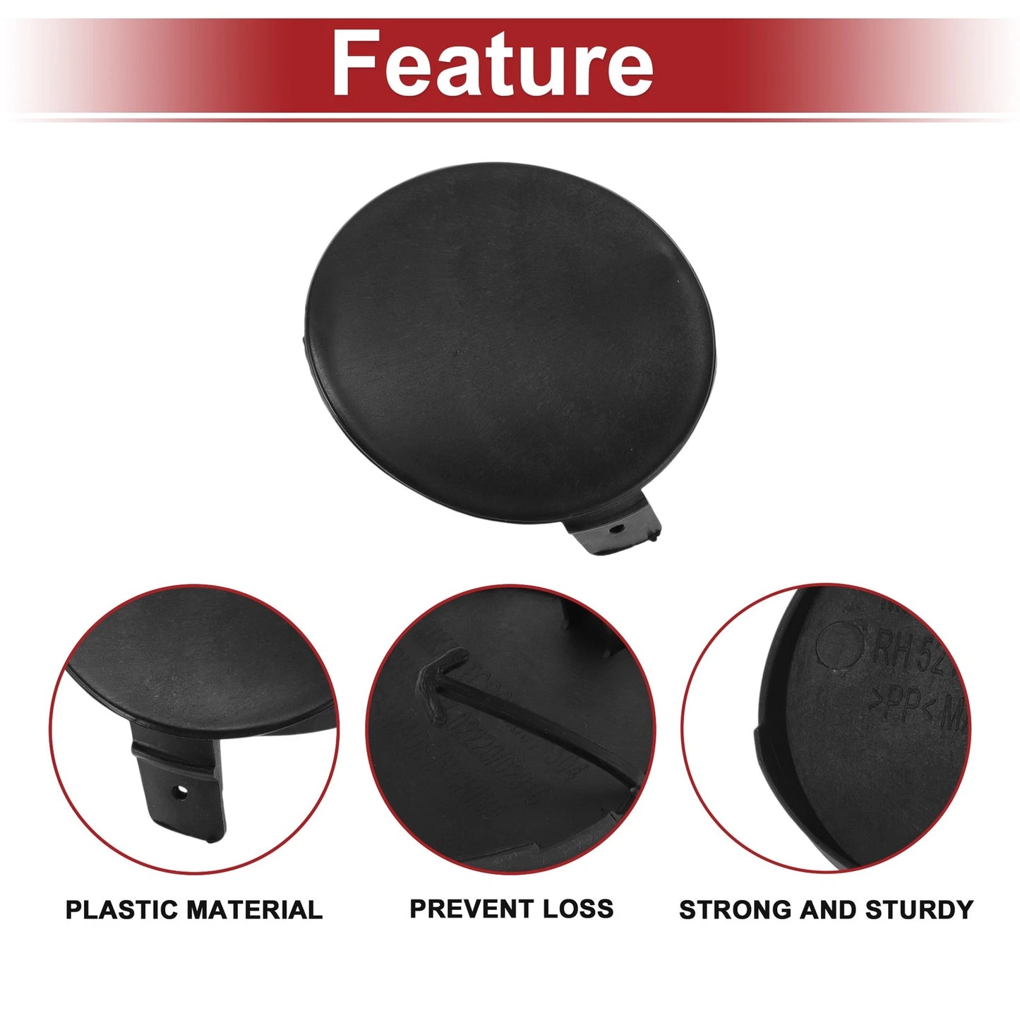 Right Front Tow Hook Cover for Toyota Highlander (2008-2010)