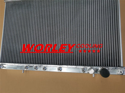 Aluminum Radiator with Sensor Hole & Fan for Mitsubishi Lancer EVO (1992-1995)