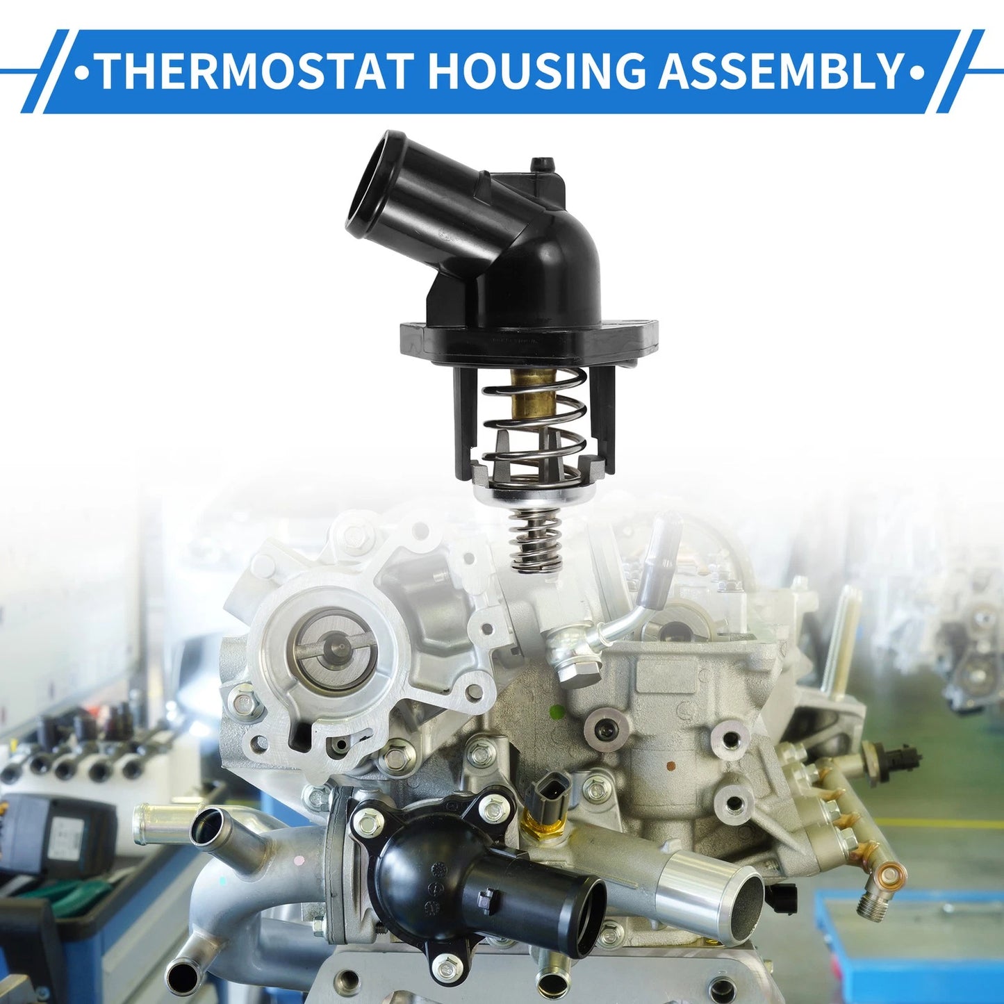 Thermostat Housing Assembly for GMC Sierra 1500 (2014 - 2018)