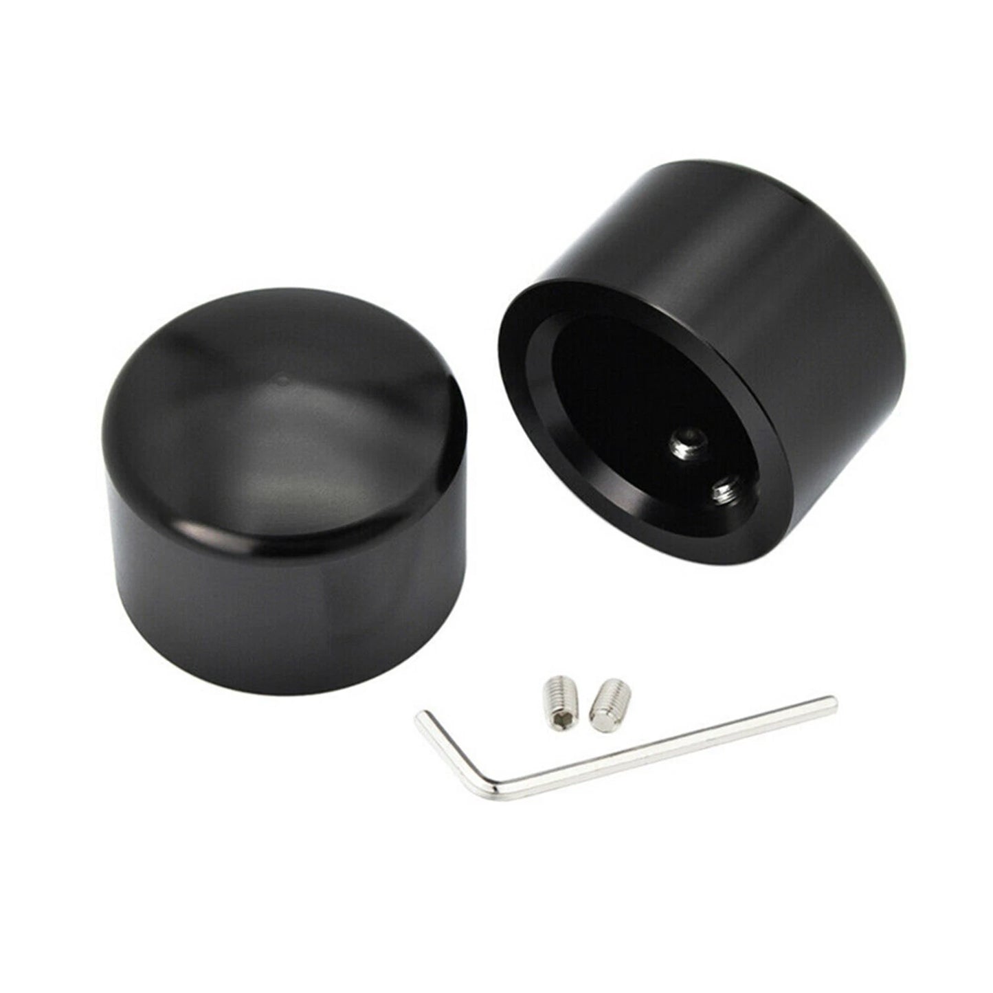 Front Wheel Axle Nut Cap for Harley Softail EFI FXSTI (2007-2017) Black