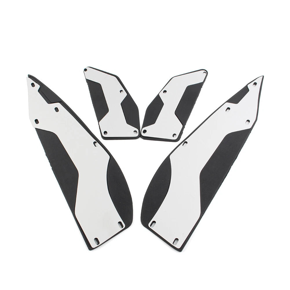 Silver Aluminum Floorboard Foot Pedals for Yamaha XMAX 250 300 400 (2017-2023)