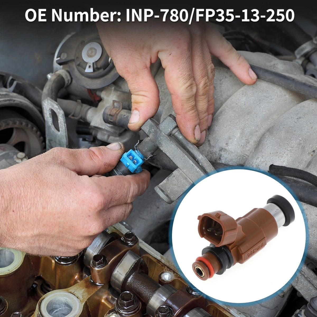 Fuel Injector for Mazda Protege ES 1.8 (1999-2000) 1 Pc Brown