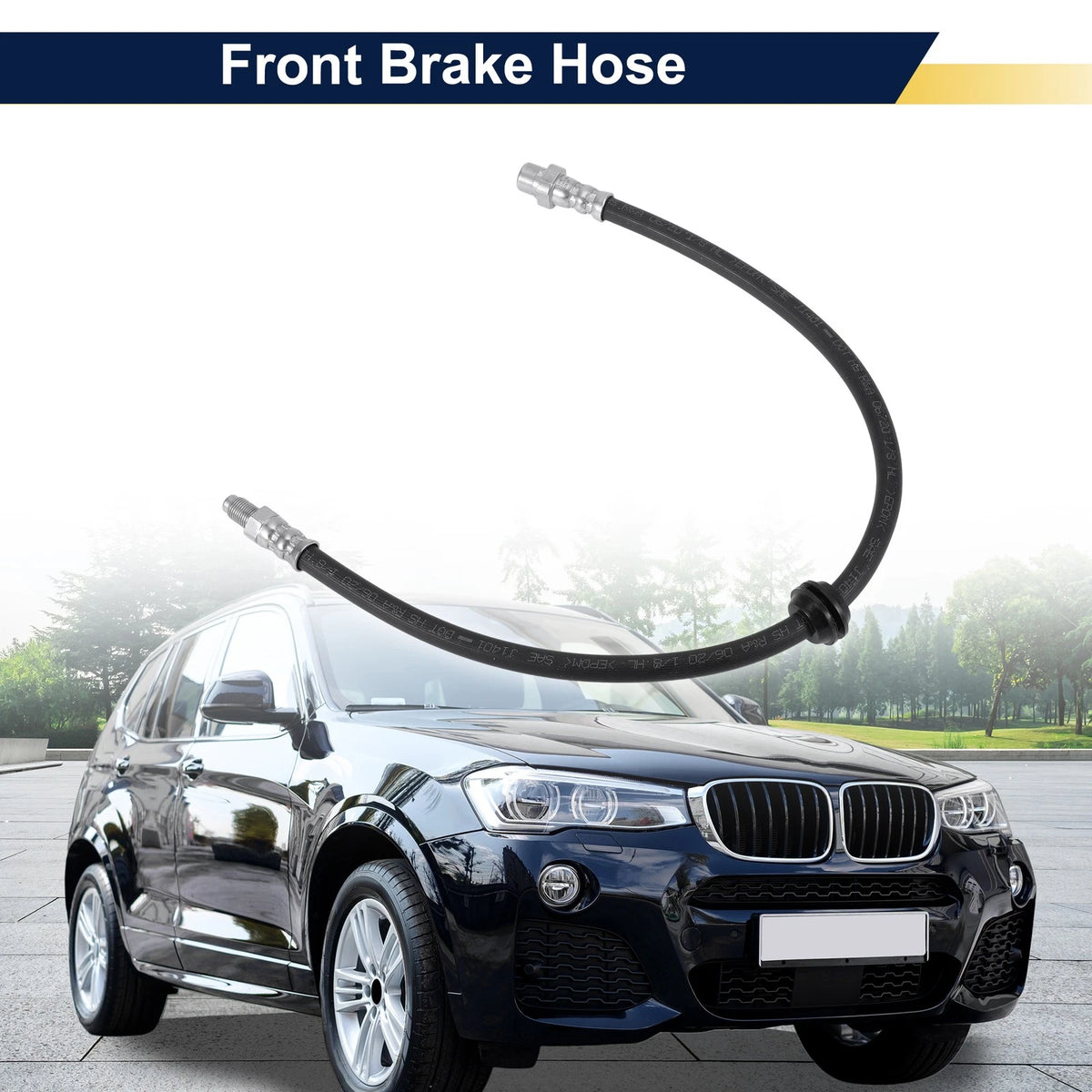 Front Brake Hose for BMW X3 E83 2004-2007 Hydraulic Hose 2 x Brake Lines