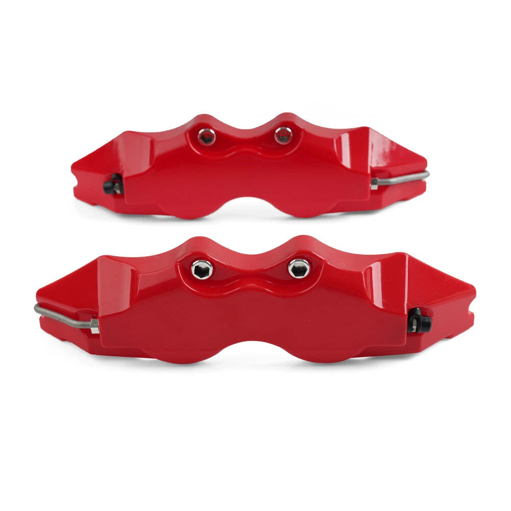 Red Universal Medium 3D Style Car Auto Disc Brake Caliper Covers Set for Make & Model