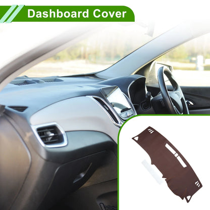 Dashboard Cover Mat Carpet Brown for Chevrolet Equinox (2018 - 2019)