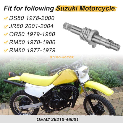 Kickstart Shaft Assy for Suzuki RM80 JR80 RM50 DS80 OR50
