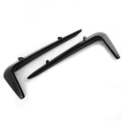 Gloss Black Front Fog Lamp Light Strip Trim for Land Rover Defender (2020-2025)