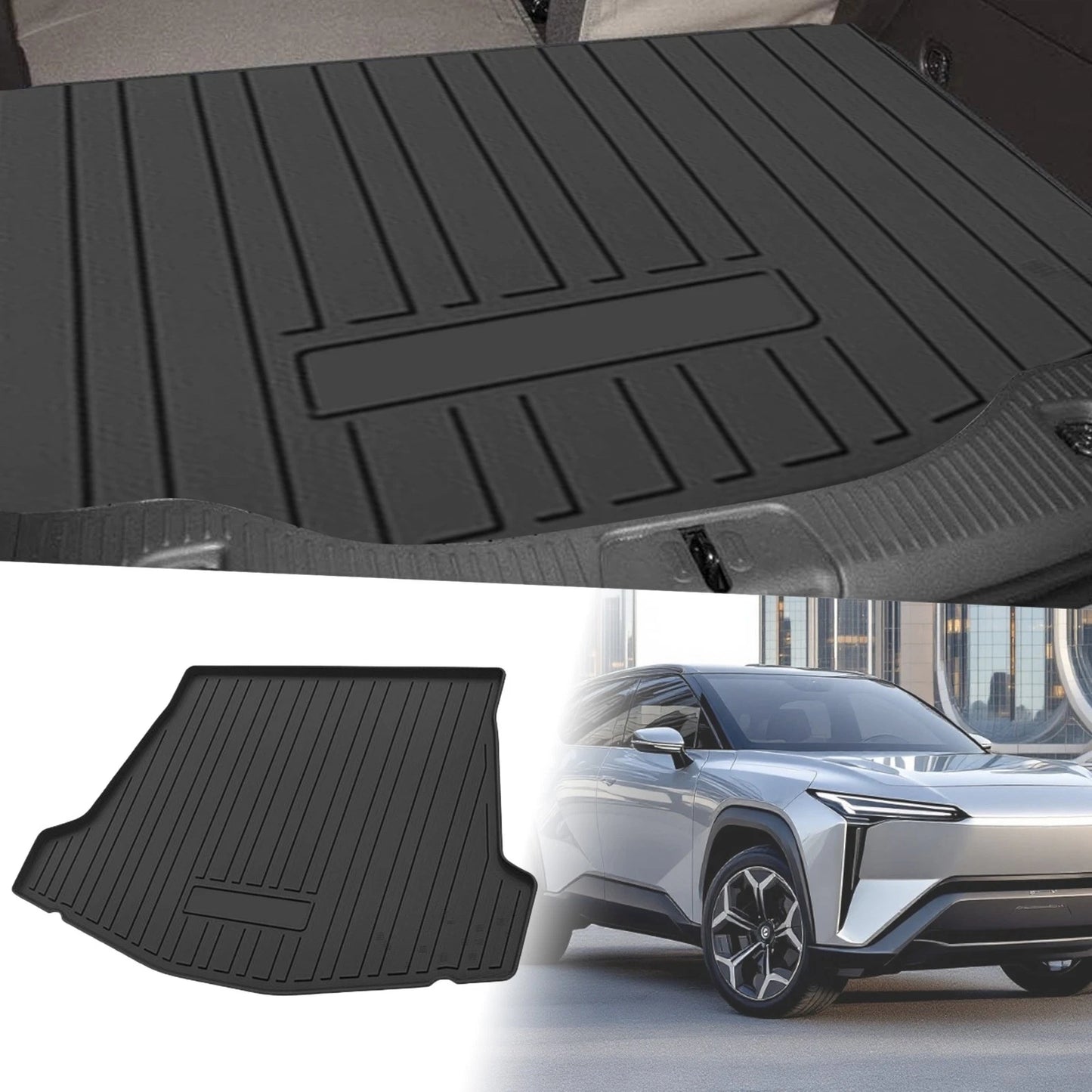 Flat Face Cargo Liner Rear Trunk Mat for Toyota BZ4X (2022-2024) 1 Pc