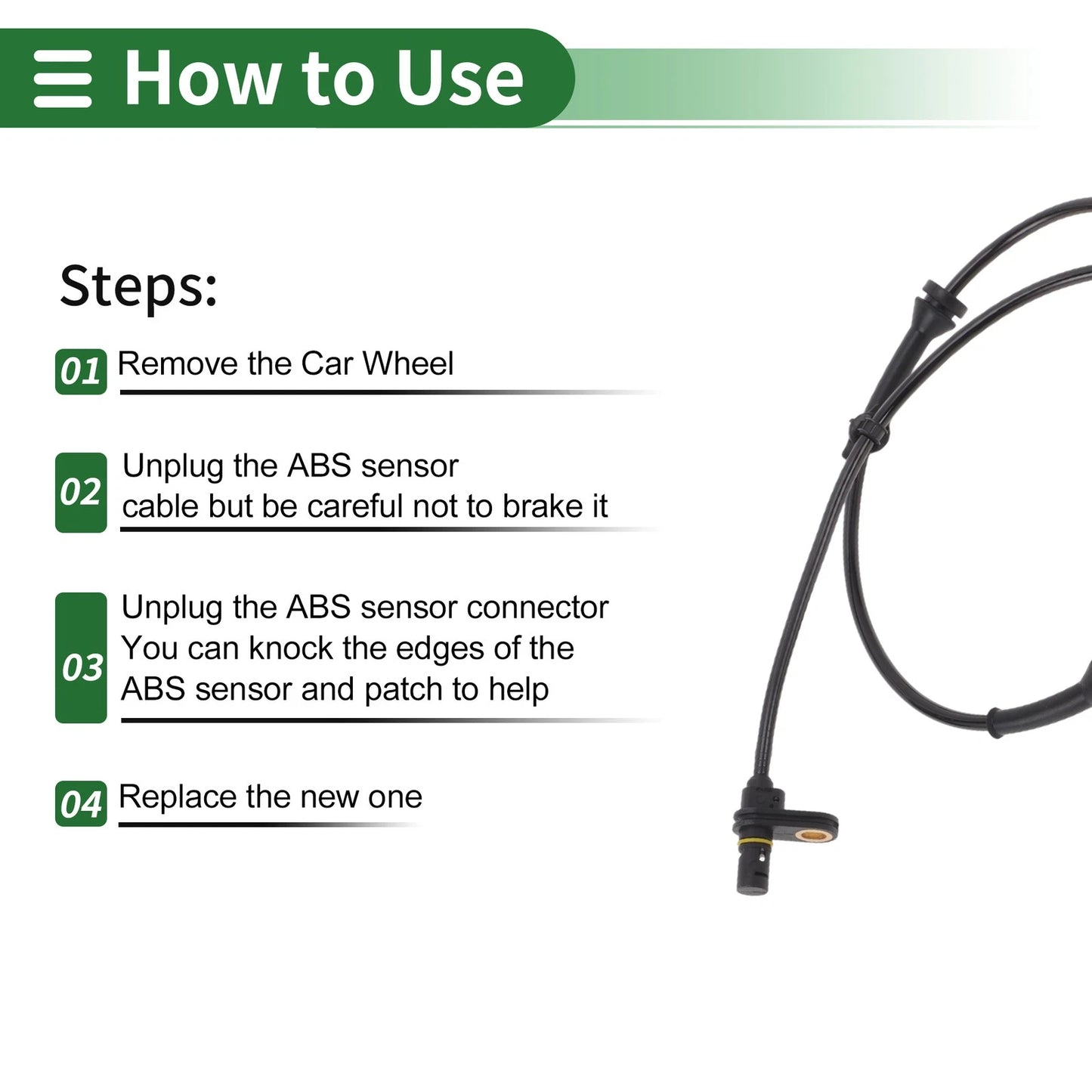 ABS Wheel Speed Sensor for Suzuki SX4 (2007-2014)