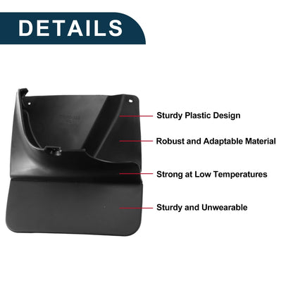 Mud Flaps Splash Guards 1 Set for Toyota Land Cruiser Prado (2003-2009)