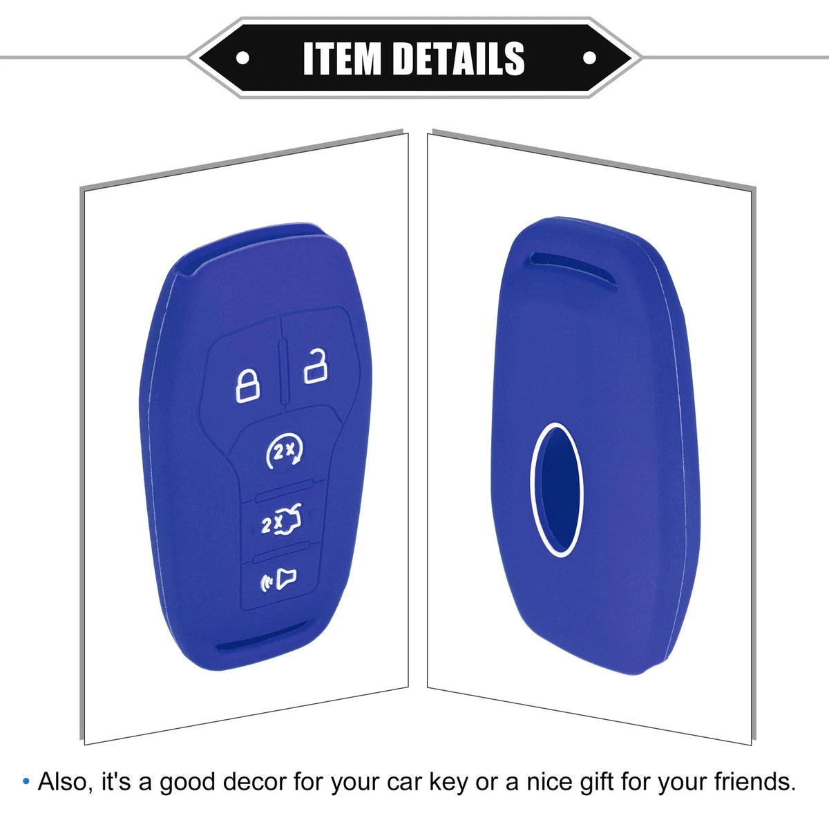 Remote Keyless Smart Key Fob Covers for Ford Fusion (2013-2020)
