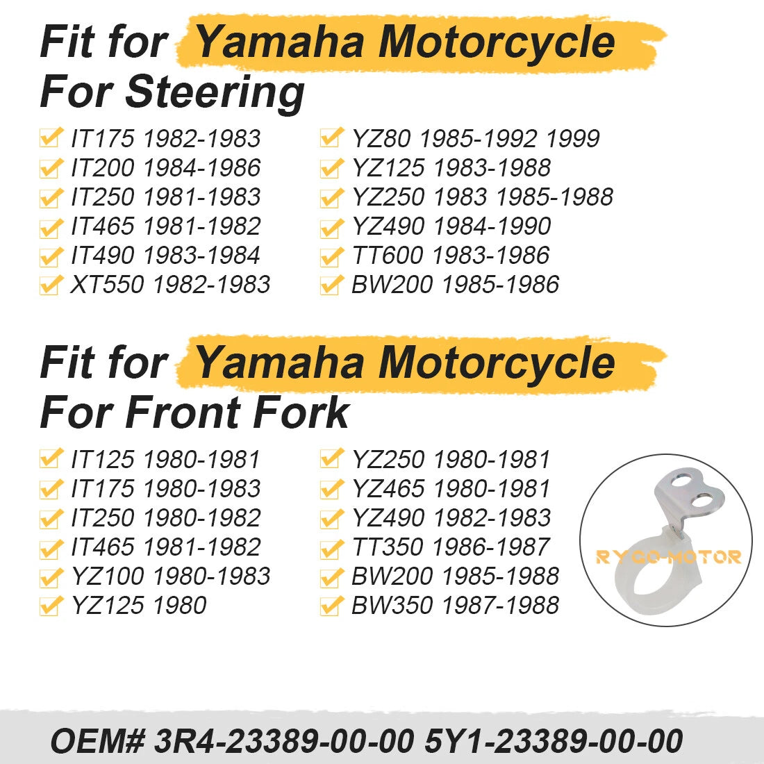 Cable Guide for Yamaha IT175 IT250 (1980–1983)