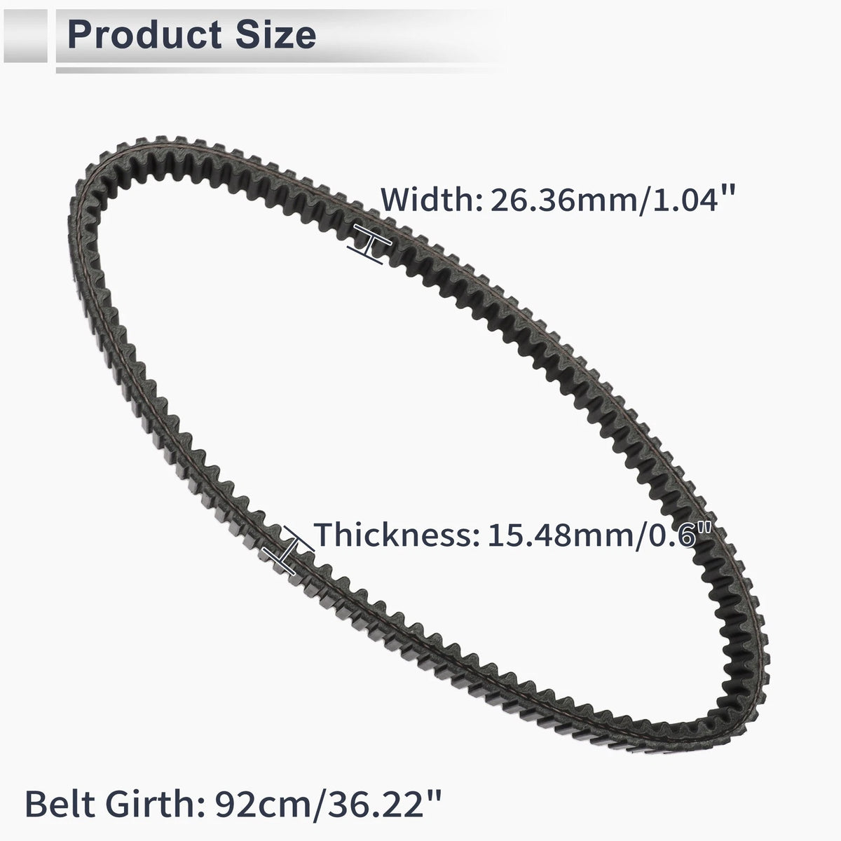 Motorcycle Drive Belt V-Belt for BMW C400X (2018-2021)