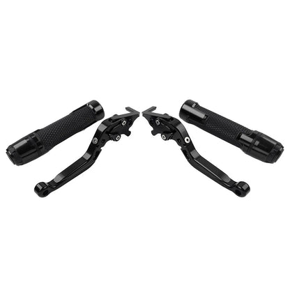 Black Extendable Brake Clutch Lever Grip Set for BMW S1000XR (2015-2021)