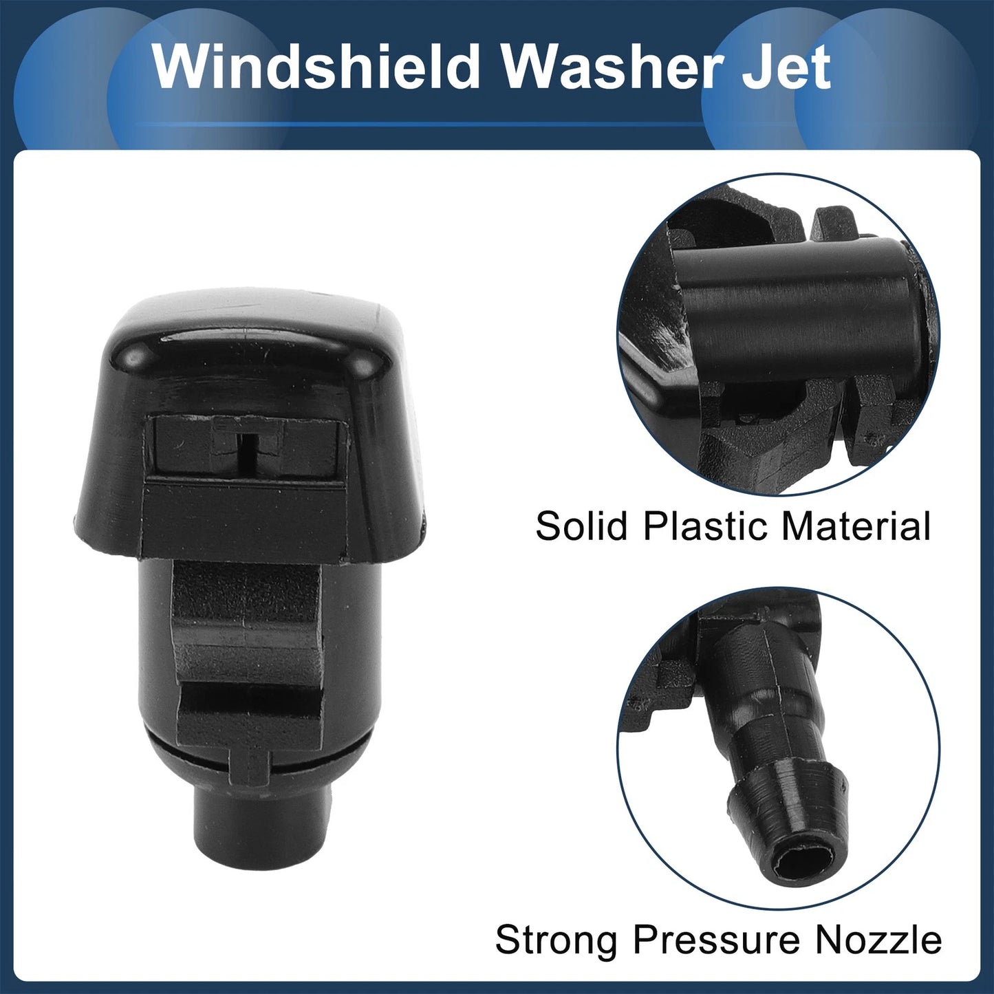 Windshield Washer Nozzle With Gasket, Fluid Hose for Jeep