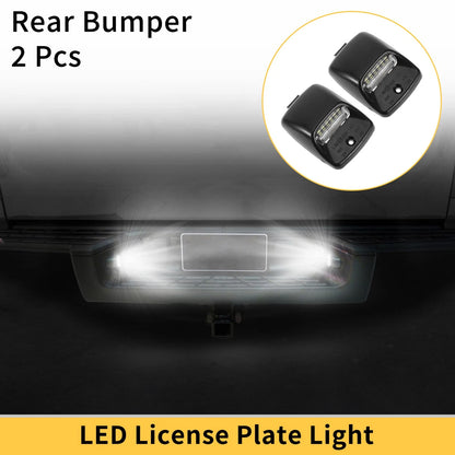 2pcs License Plate Light Tag Lamp White for Toyota Tundra (2000–2013)