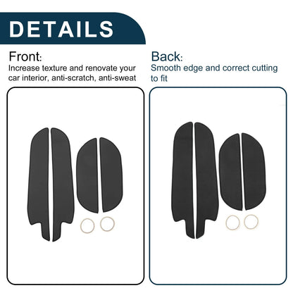 Kia Sorento Door Anti Kick Pad Sticker Protector Black (2013-2020) 1 Set