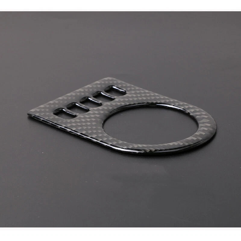 Carbon Fiber Gear Shift Knob Buttons Cover Trim fit For Jaguar XE XF F-PACE