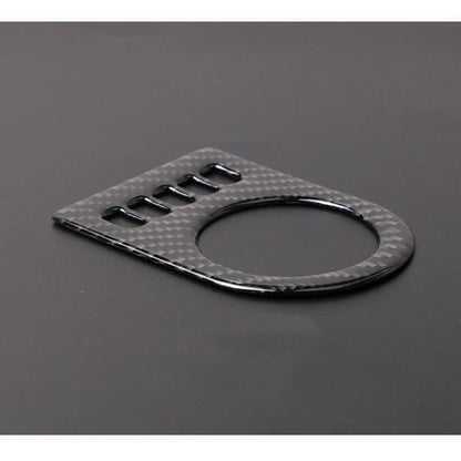 Carbon Fiber Gear Shift Knob Buttons Cover Trim fit For Jaguar XE XF F-PACE