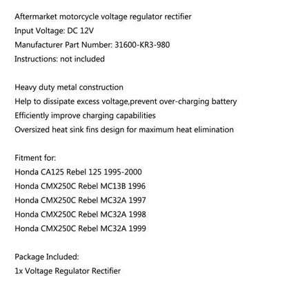Voltage Regulator Rectifier for Honda CMX250C Rebel (1996-1999)