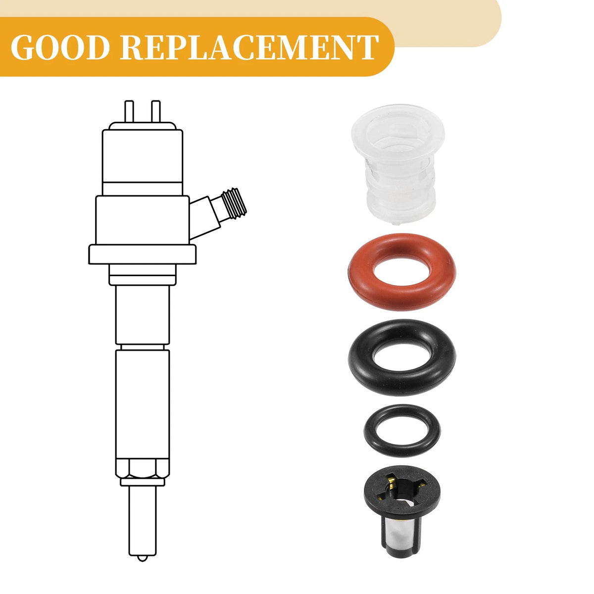 Fuel Injector Seal O Ring for Honda Civic CRV (2001-2006)