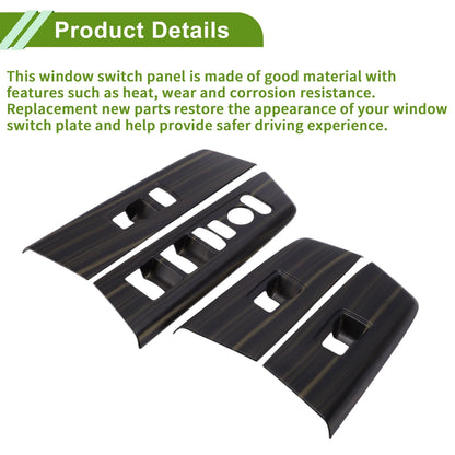 4Pcs Window Switch Bezel Covers for Honda CR-V (2023-2025)