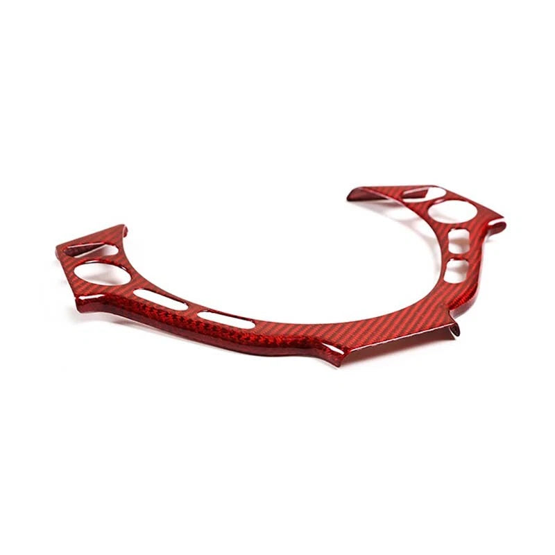 Red Carbon Fiber Steering Wheel Center Cover Trim fit For Nissan GTR 2008-2016